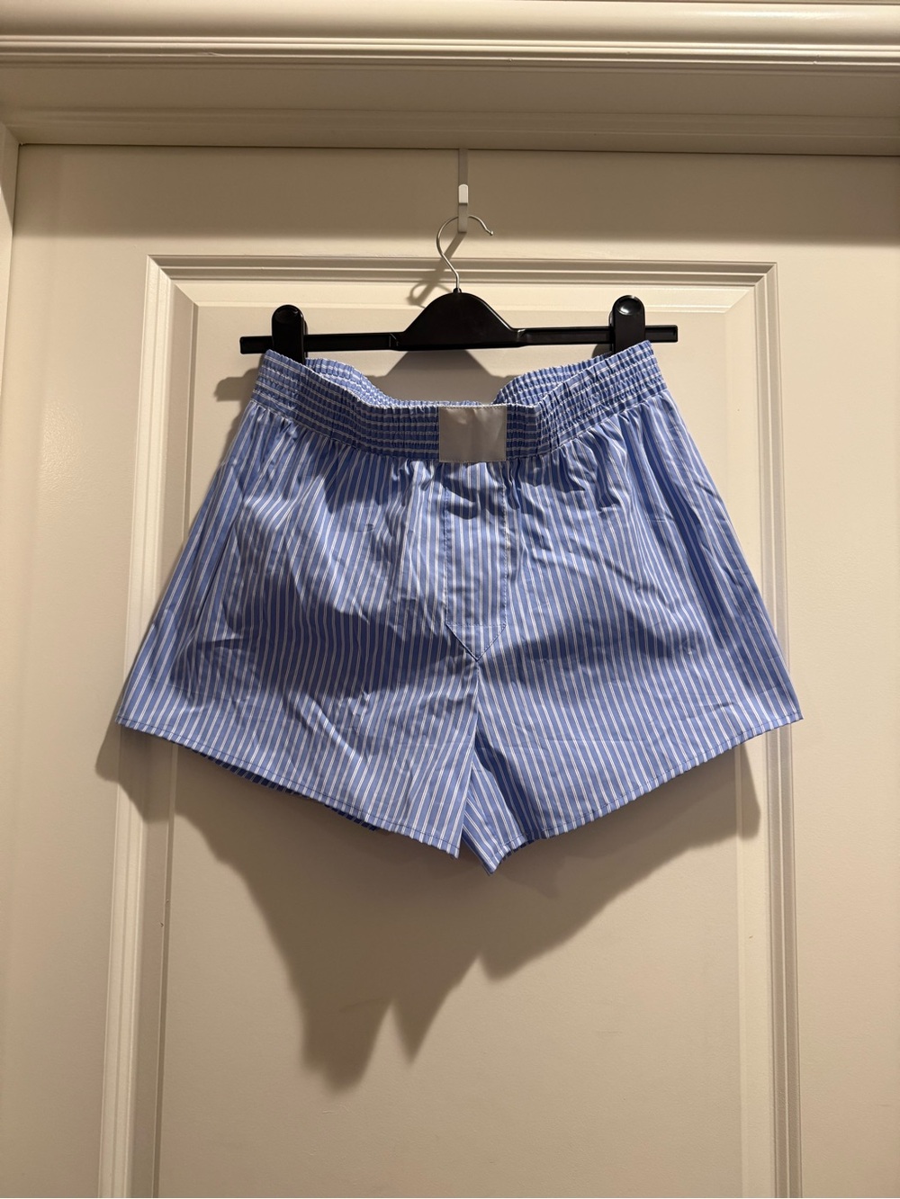 LIONESS Blue Stripe Women’s Elastic Waist Shorts